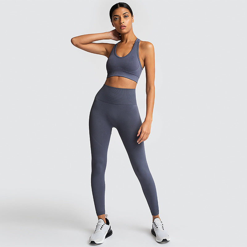 Seamless Gym Set Nylon Woman Sportswear - L&M LIFE PRODUCTS