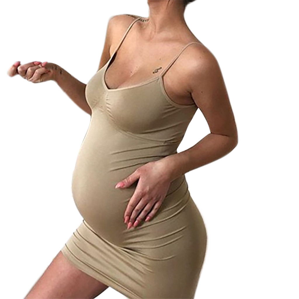 Maternity Clothes Sexy Solid Sleeveless Deep V - L&M LIFE PRODUCTS