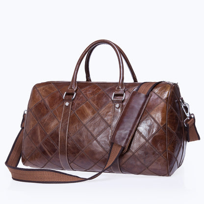 Checked vintage bag duffel bag - L&M LIFE PRODUCTS