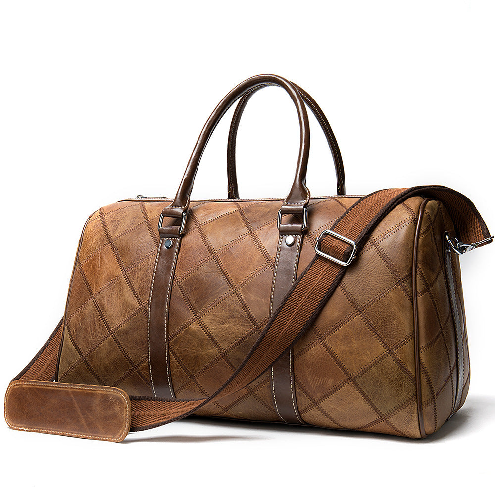 Checked vintage bag duffel bag - L&M LIFE PRODUCTS