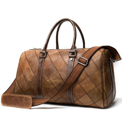 Checked vintage bag duffel bag - L&M LIFE PRODUCTS