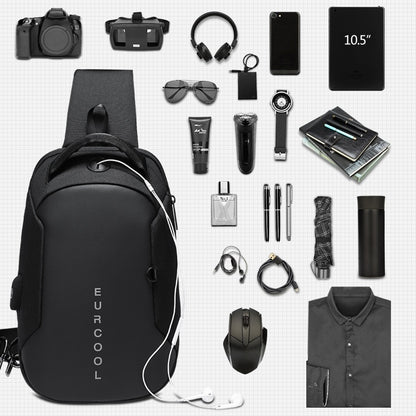 Men's cross-body bag waterproof single shoulder bag - L&M LIFE PRODUCTS