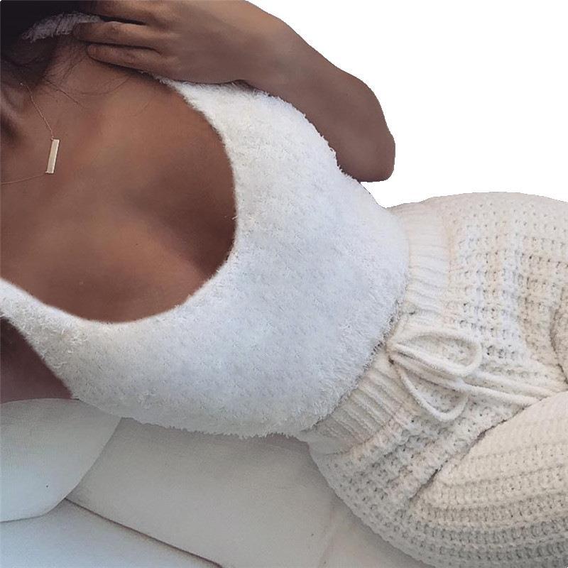 Long Sleeve Crop Tank Top Shorts Pajama Set - L&M LIFE PRODUCTS