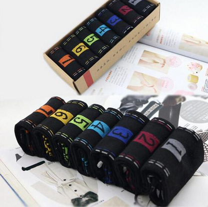 Seven days creative digital cotton socks sports socks lazy week couples socks - L&M LIFE PRODUCTS