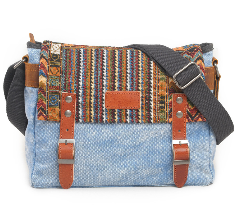 Vintage shoulder bag ethnic style - L&M LIFE PRODUCTS