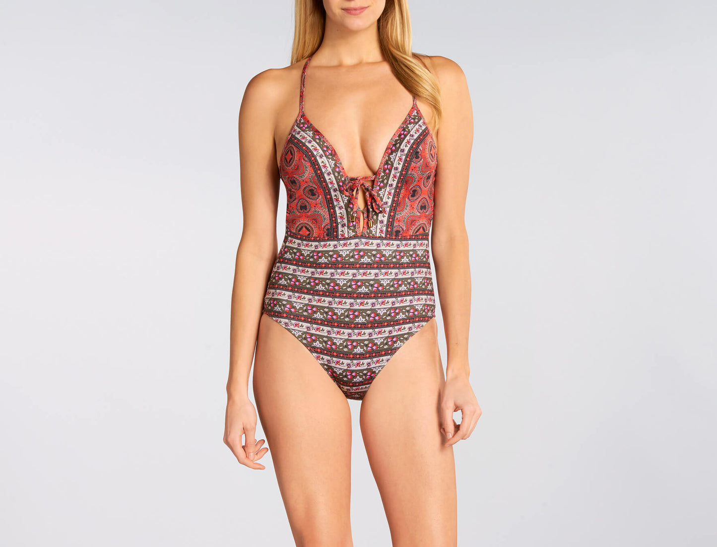 Printed women's one-piece swimsuit - L&M LIFE PRODUCTS