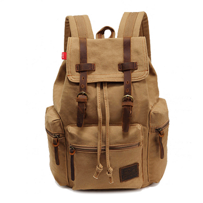 men's backpack vintage canvas backpack - L&M LIFE PRODUCTS