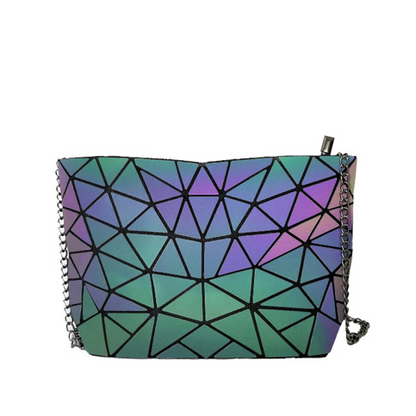 Luminous Makeup Bag Lattice Design Geometric Bag - L&M LIFE PRODUCTS