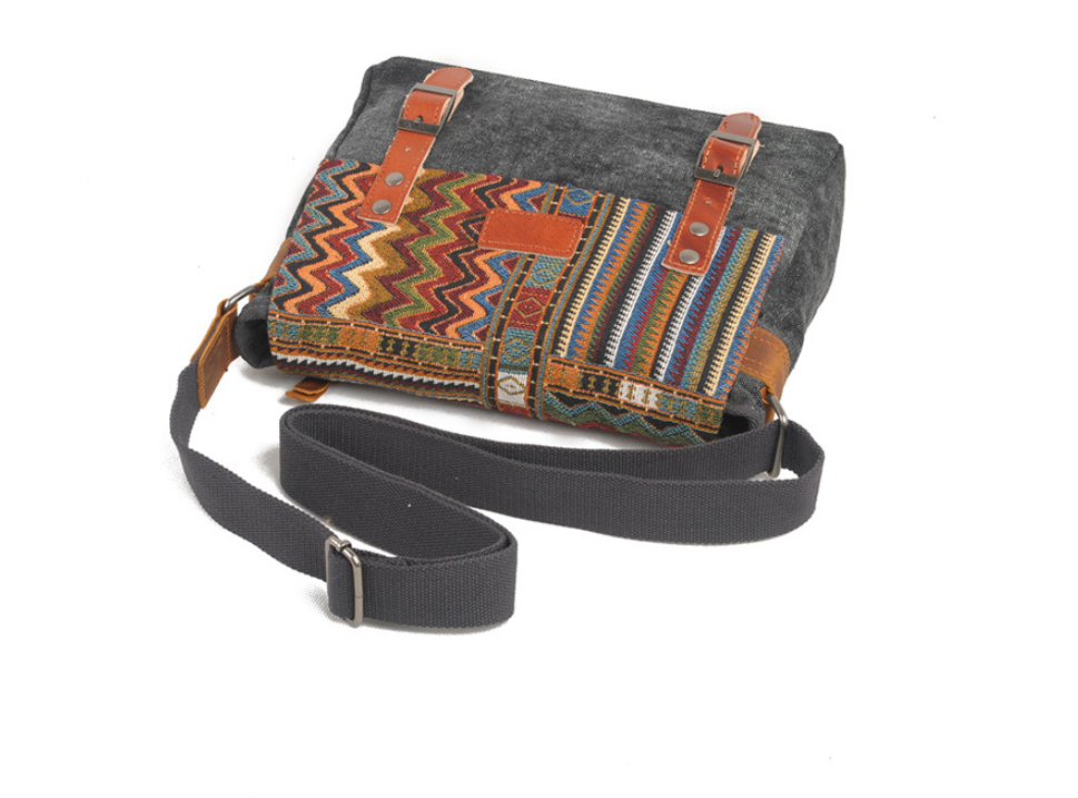 Vintage shoulder bag ethnic style - L&M LIFE PRODUCTS