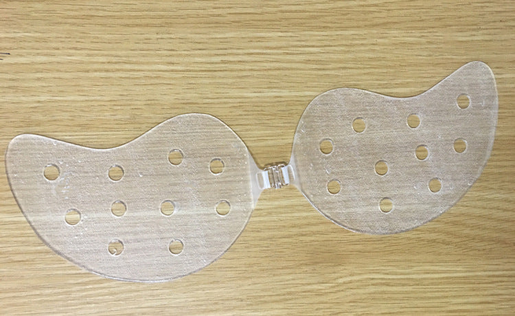 One-piece seamless gathered bra transparent female underwear Waterproof invisible bra breast paste - L&M LIFE PRODUCTS