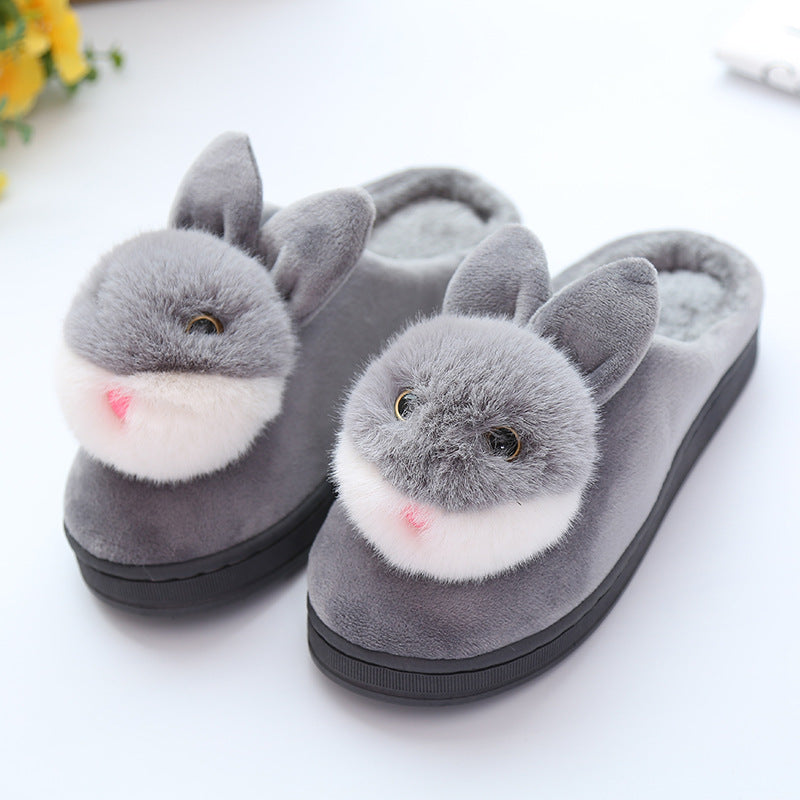 Cute rabbit ball cotton slippers - L&M LIFE PRODUCTS