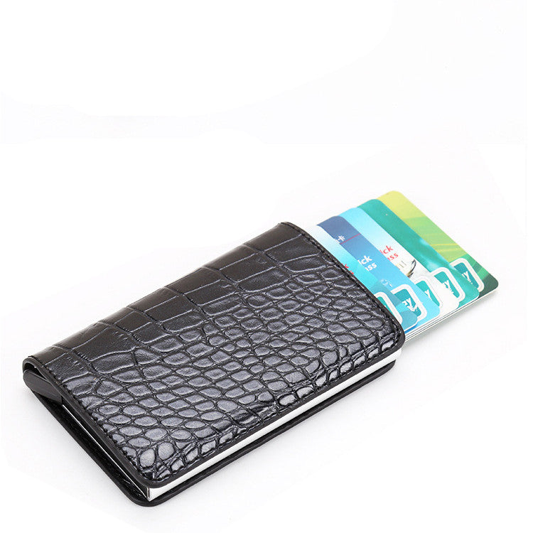 PU Automatic Card Card Holder RFID Multi-function Card Holder - L&M LIFE PRODUCTS