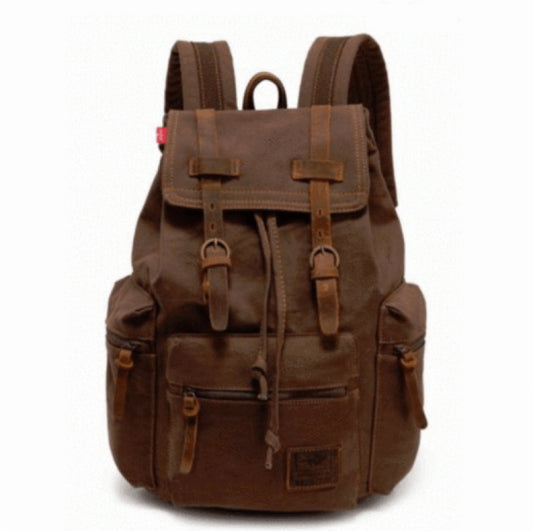 Vintage Travel Canvas Rucksack - L&M LIFE PRODUCTS