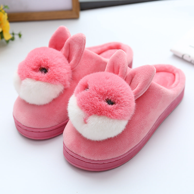 Cute rabbit ball cotton slippers - L&M LIFE PRODUCTS