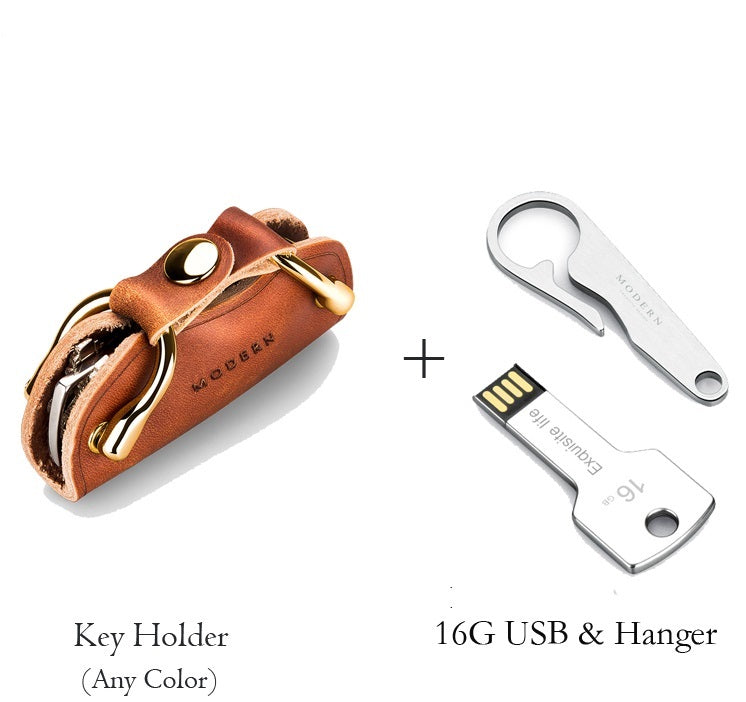 Leather key case multi-function key ring - L&M LIFE PRODUCTS