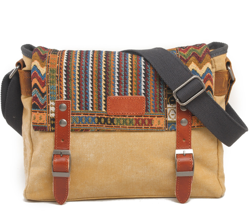 Vintage shoulder bag ethnic style - L&M LIFE PRODUCTS