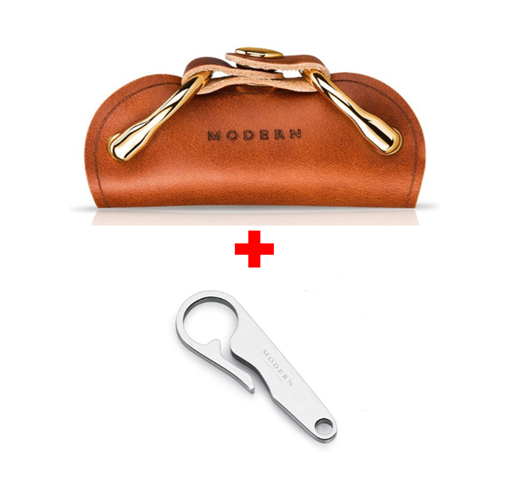 Leather key case multi-function key ring - L&M LIFE PRODUCTS