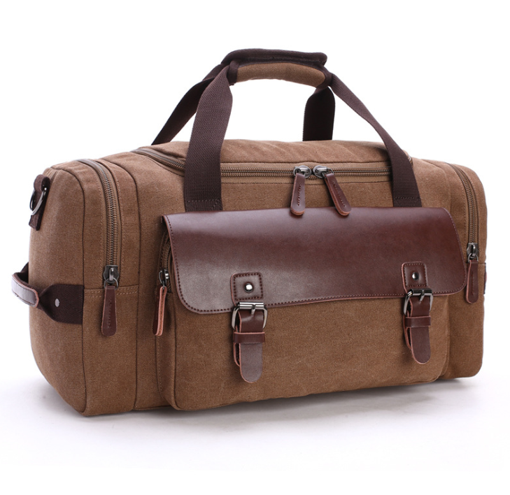 Travel bag student shoulder slung hand bag large capacity travel canvas bag luggage bag - L&M LIFE PRODUCTS