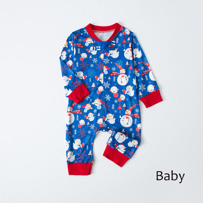 Long-sleeved Snowflake Christmas Women's Pajamas - L&M LIFE PRODUCTS