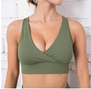 Women's quick-drying sports bra women's yoga clothing Shock-collecting V-neck sexy fitness sports underwear - L&M LIFE PRODUCTS