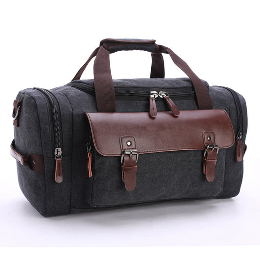 Travel bag student shoulder slung hand bag large capacity travel canvas bag luggage bag - L&M LIFE PRODUCTS