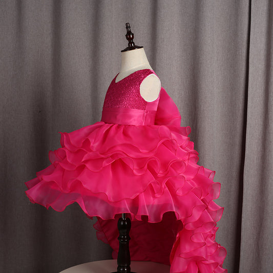 Trailing dress flower girl tuxedo small dress - L&M LIFE PRODUCTS