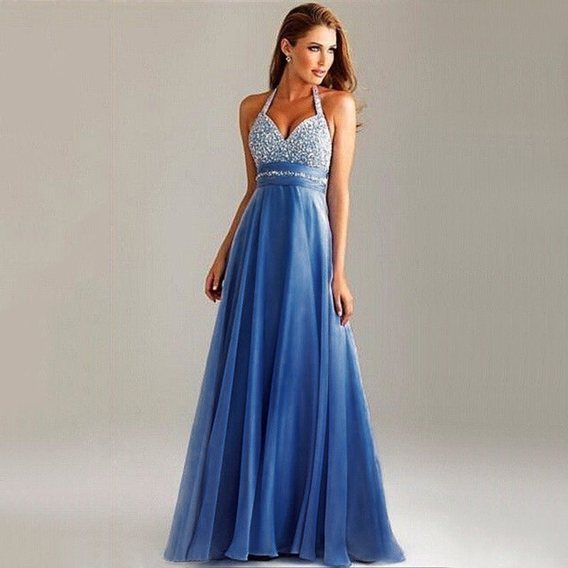 Sexy deep V sequin evening dress - L&M LIFE PRODUCTS