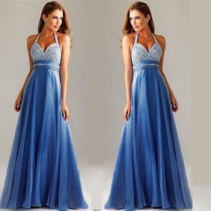 Sexy deep V sequin evening dress - L&M LIFE PRODUCTS