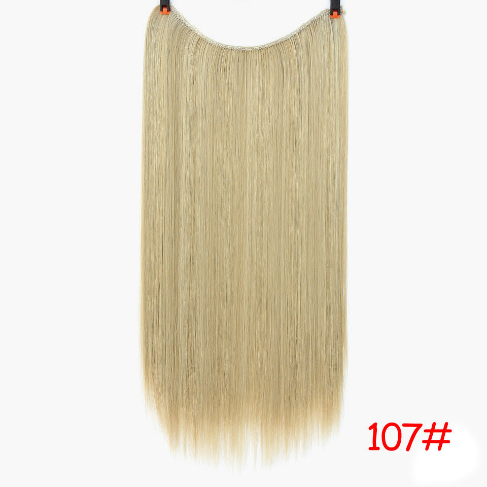 Straight And Curly Hair High Temperature Silk Fish Line Hair Extension Piece - L&M LIFE PRODUCTS
