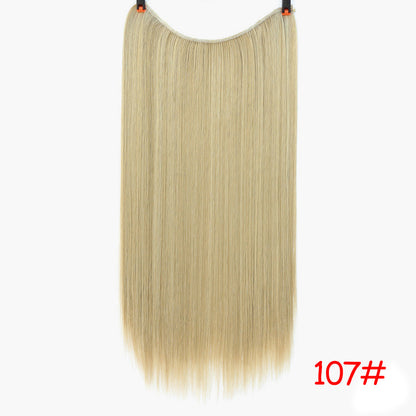 Straight And Curly Hair High Temperature Silk Fish Line Hair Extension Piece - L&M LIFE PRODUCTS