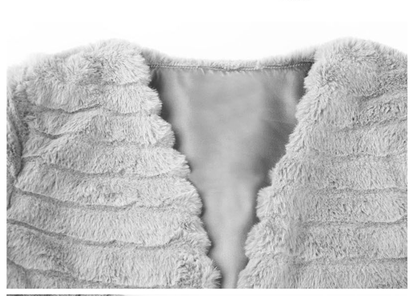 Nadafair Cardigan Fur Coat Women Long Sleeve Shaggy Autumn Winter Faux Fur Jacket 2021 Gray Rabbit Hair Outerwear Coat Female - L&M LIFE PRODUCTS