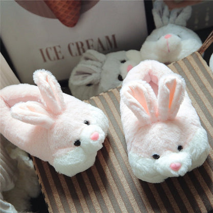 Female Winter Warm Rabbit Home Couple Slippers - L&M LIFE PRODUCTS