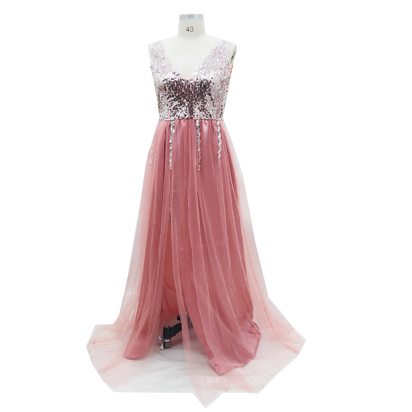 Sexy deep V gown dress - L&M LIFE PRODUCTS