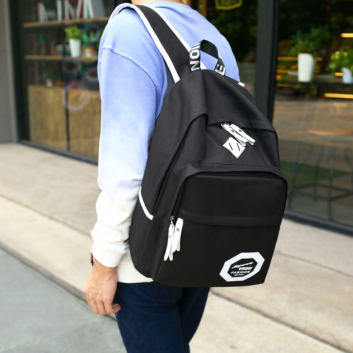 Men's fashion trends, high school students, college students travel bag, Korean version, junior backpack, backpack, men's backpack - L&M LIFE PRODUCTS