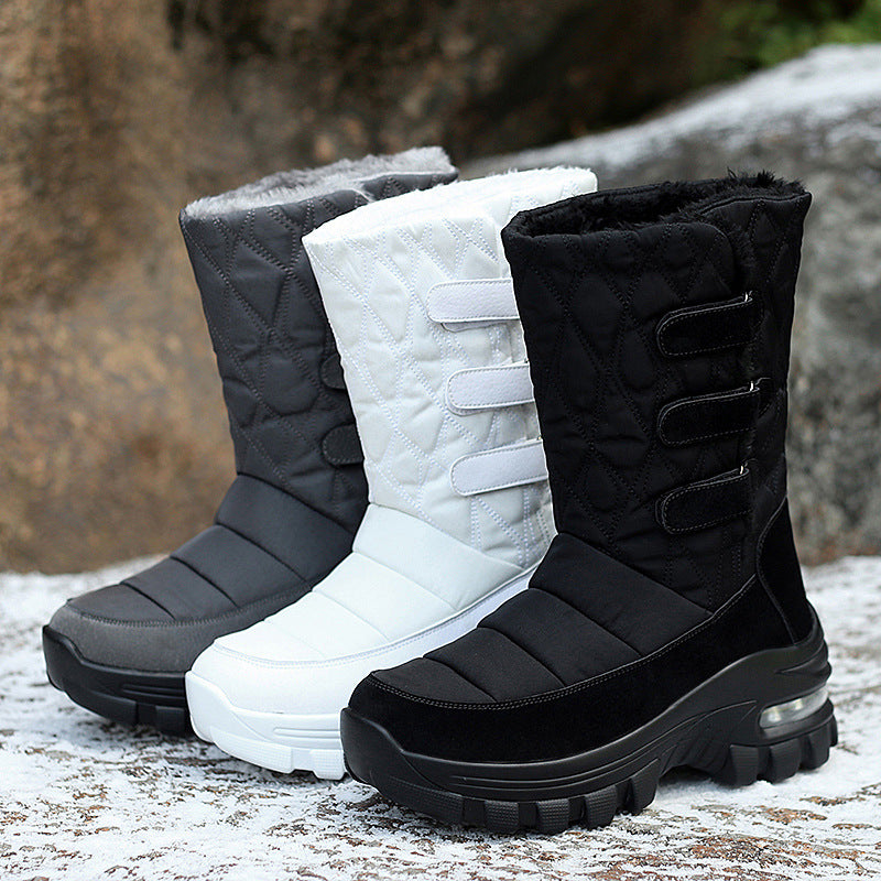 Women's outdoor plus velvet high top snow boots - L&M LIFE PRODUCTS