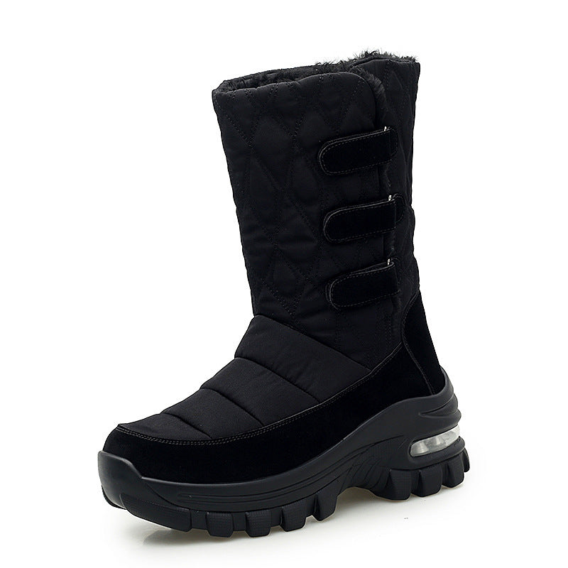 Women's outdoor plus velvet high top snow boots - L&M LIFE PRODUCTS