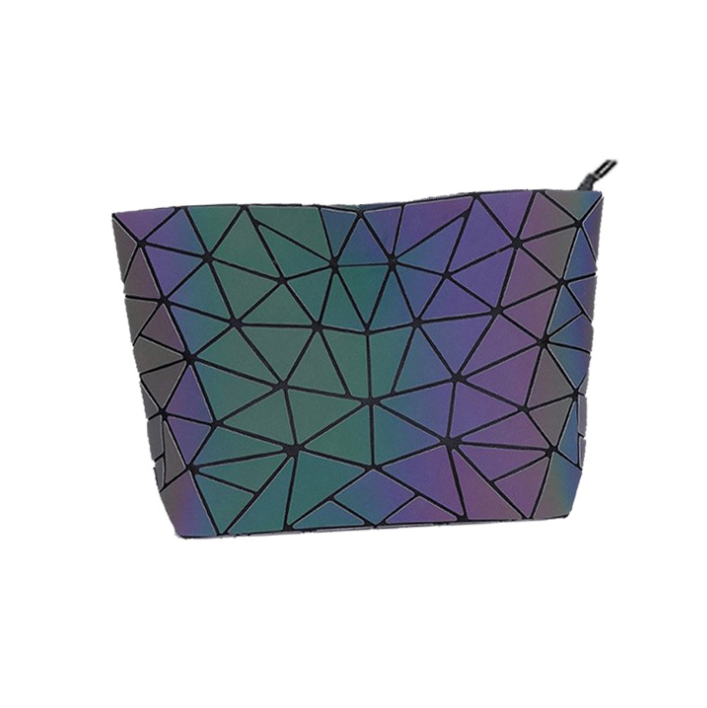 Luminous Makeup Bag Lattice Design Geometric Bag - L&M LIFE PRODUCTS