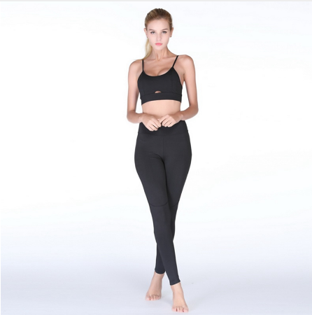 Yoga Set New  Solid Crop Top Long Pant Athleisure Women Suit Gym Sports BraLegging Two Piece Set Sportswear - L&M LIFE PRODUCTS