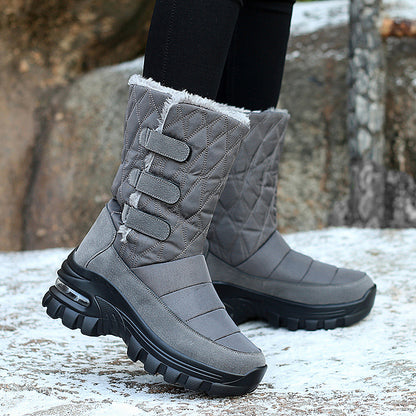 Women's outdoor plus velvet high top snow boots - L&M LIFE PRODUCTS