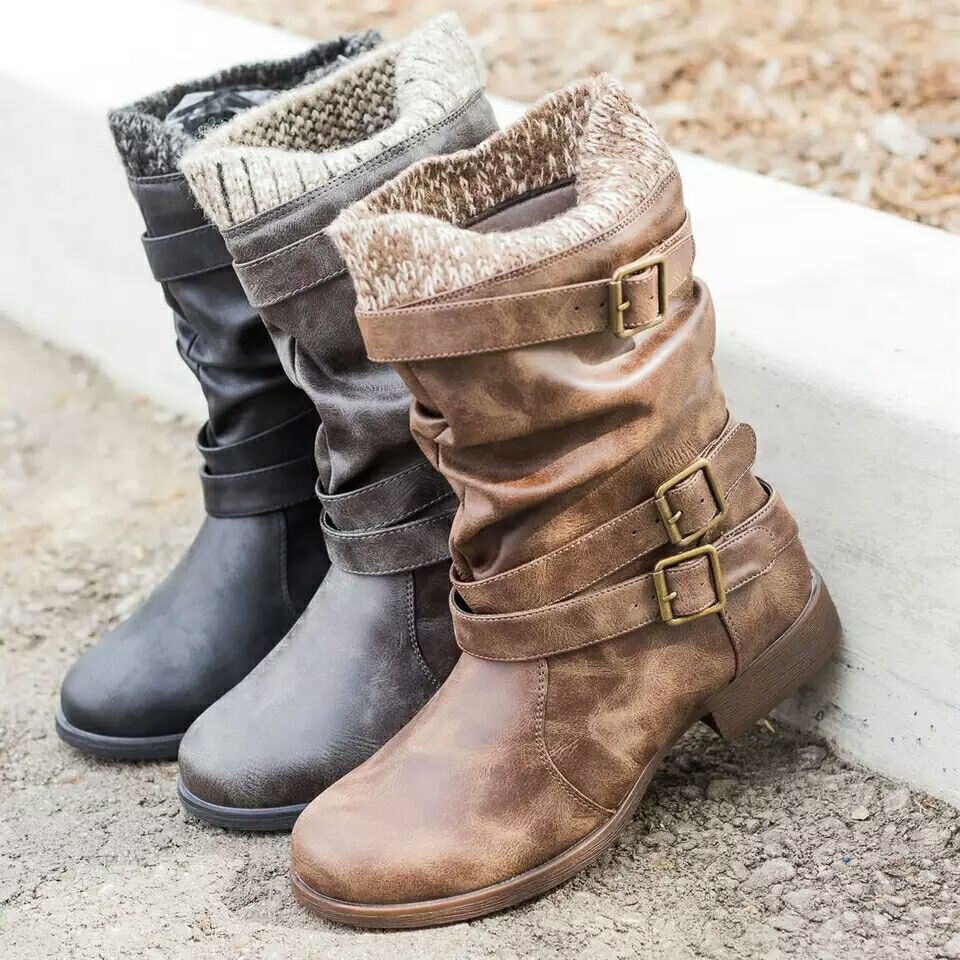 Winter new products low heel 40-43 women's boots - L&M LIFE PRODUCTS