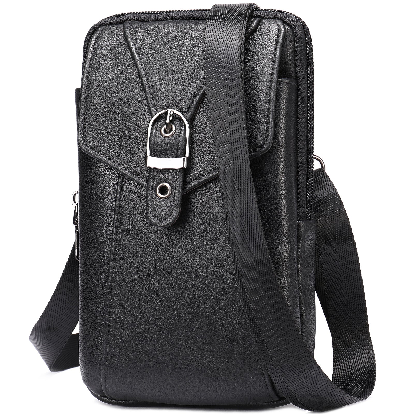 Men's Leather Casual One-shoulder Messenger Bag - L&M LIFE PRODUCTS