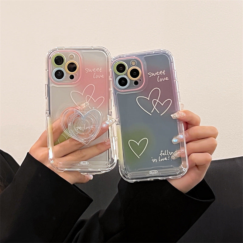Smudge Line Love English Applicable IP 14 Phone Case Bracket - L&M LIFE PRODUCTS