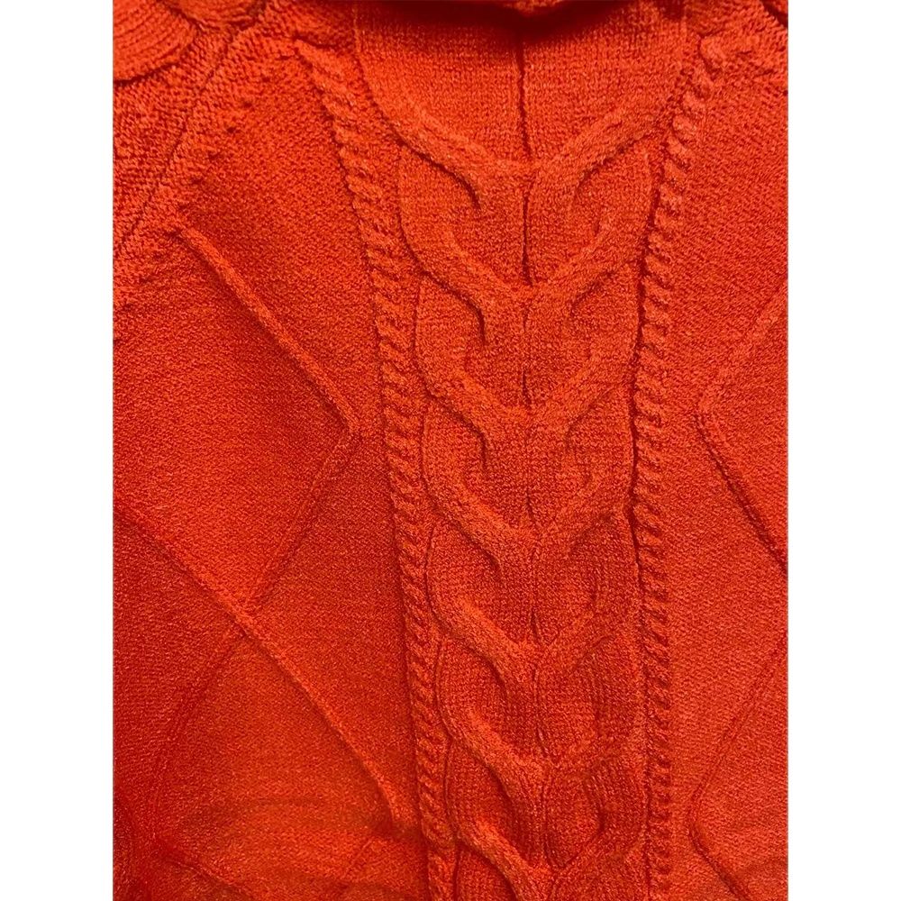 Two-piece High-neck Twist Sweater Women's Ice Silk Knitted Wide-leg Pants - L&M LIFE PRODUCTS