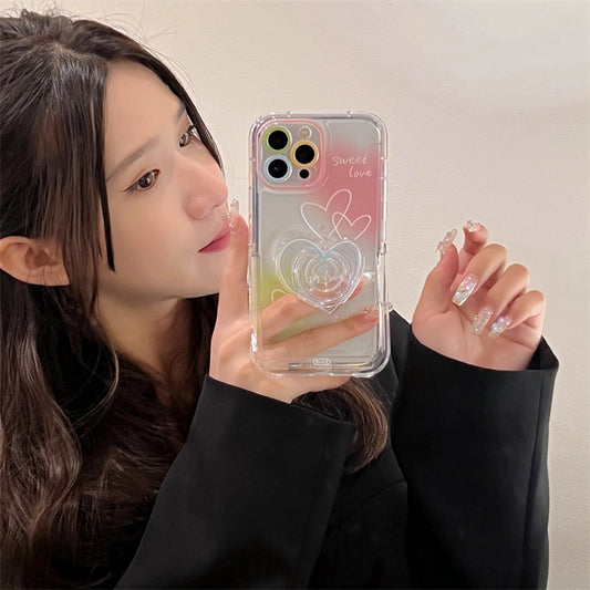 Smudge Line Love English Applicable IP 14 Phone Case Bracket - L&M LIFE PRODUCTS