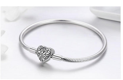 S925 sterling silver bracelet personality Platinum fashion versatile bracelet - L&M LIFE PRODUCTS