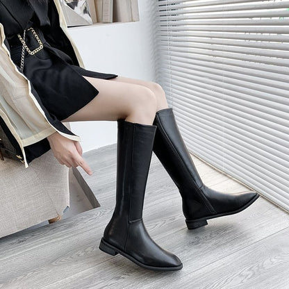 Women's thick heel mid-heel over the knee boots women - L&M LIFE PRODUCTS