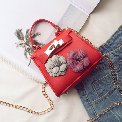 New female children Bag Mini Kylie bag handbag fashion tide flower Bag Shoulder Messenger Bag. - L&M LIFE PRODUCTS