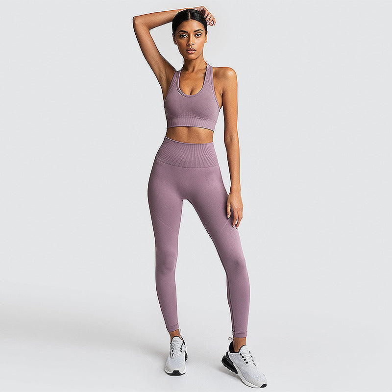 Seamless Gym Set Nylon Woman Sportswear - L&M LIFE PRODUCTS