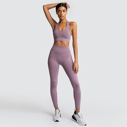 Seamless Gym Set Nylon Woman Sportswear - L&M LIFE PRODUCTS