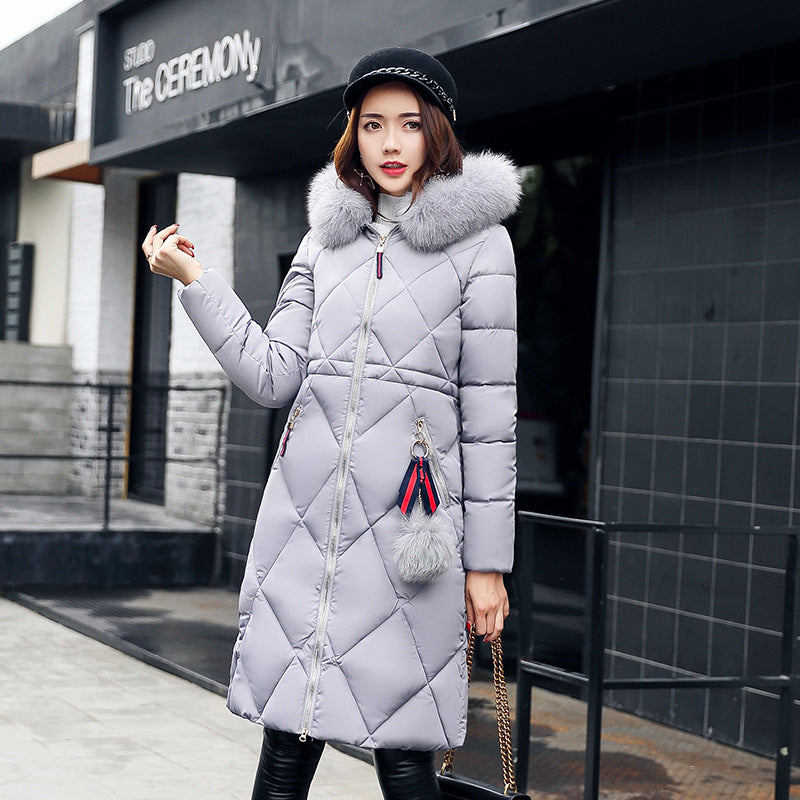 Long hooded padded down coat coat women - L&M LIFE PRODUCTS